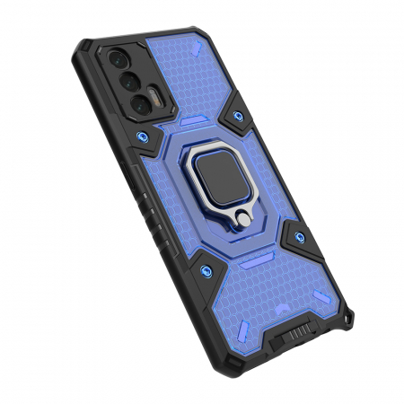 Husa antisoc Realme GT 5G, Honeycomb Armor, Albastru [3]