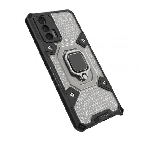 Husa antisoc Realme GT 5G, Honeycomb Armor, Negru [3]
