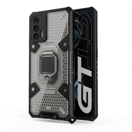 Husa antisoc Realme GT 5G, Honeycomb Armor, Negru [1]
