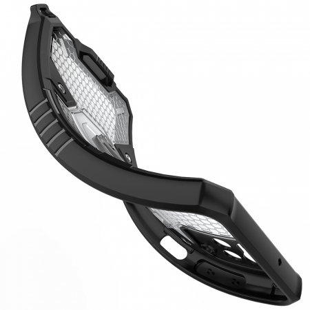 Husa antisoc Samsung Galaxy A12, Honeycomb Armor, Rose Violet [3]