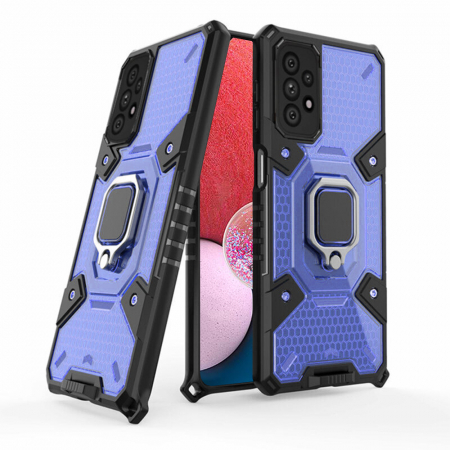 Galaxy A13 4G - Husa antisoc Samsung Galaxy A13 4G, Honeycomb Armor, Blue