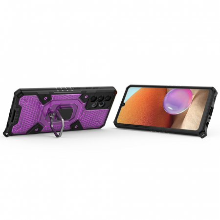 Husa antisoc Samsung Galaxy A32 5G, Honeycomb Armor, Rose Violet [1]