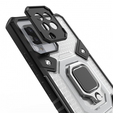 Husa antisoc Samsung Galaxy A42 5G, Honeycomb Armor, Negru [5]