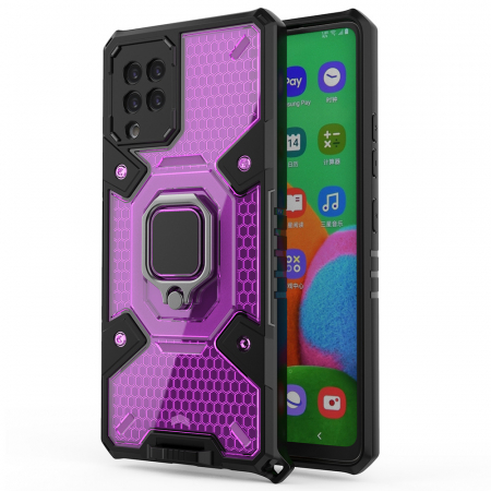Galaxy A42 5G - Husa antisoc Samsung Galaxy A42 5G, Honeycomb Armor, Rose Violet