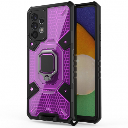 Galaxy A52 - Husa antisoc Samsung Galaxy A52 5G, Honeycomb Armor, Rose Violet
