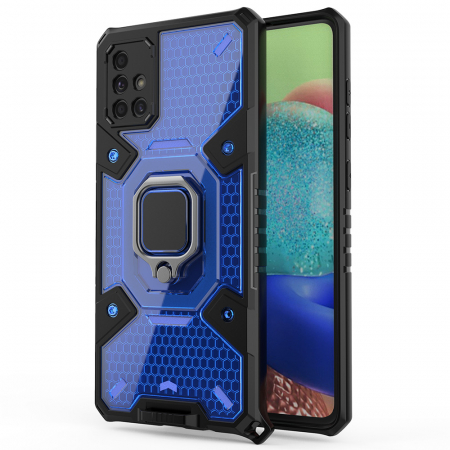 Galaxy A71 - Husa antisoc Samsung Galaxy A71, Honeycomb Armor, Albastru