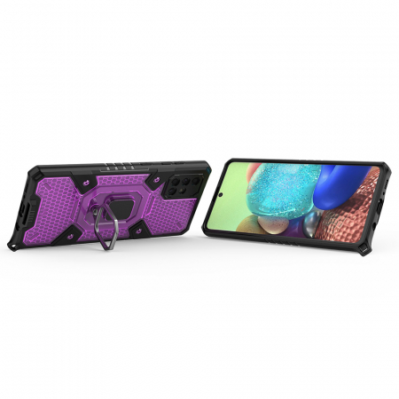 Husa antisoc Samsung Galaxy A71, Honeycomb Armor, Rose Violet [1]