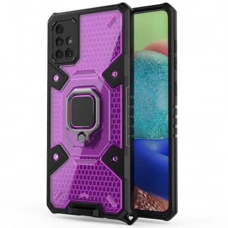 Galaxy A71 - Husa antisoc Samsung Galaxy A71, Honeycomb Armor, Rose Violet