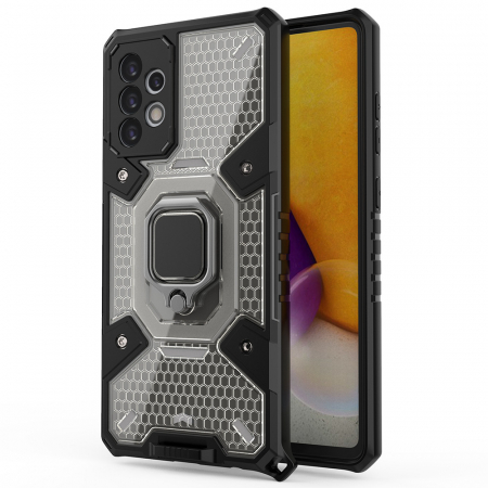 Galaxy A72 - Husa antisoc Samsung Galaxy A72 5G, Honeycomb Armor, Negru