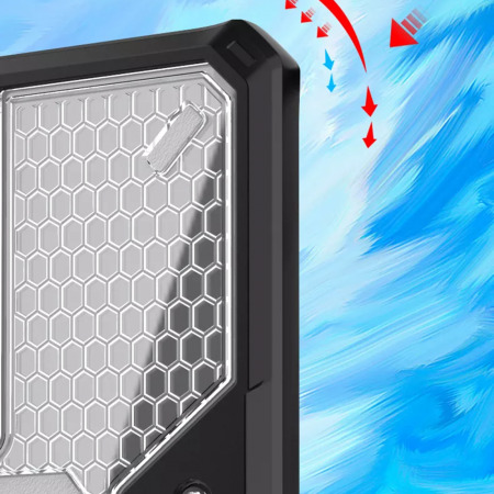 Husa antisoc Samsung Galaxy M12, Honeycomb Armor, Negru [5]