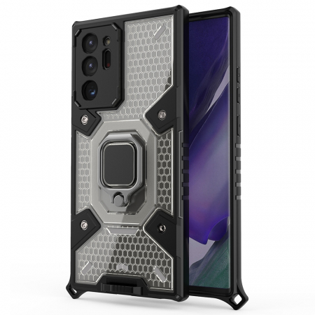 Galaxy Note 20 Ultra - Husa antisoc Samsung Galaxy Note 20 Ultra, Honeycomb Armor, Negru