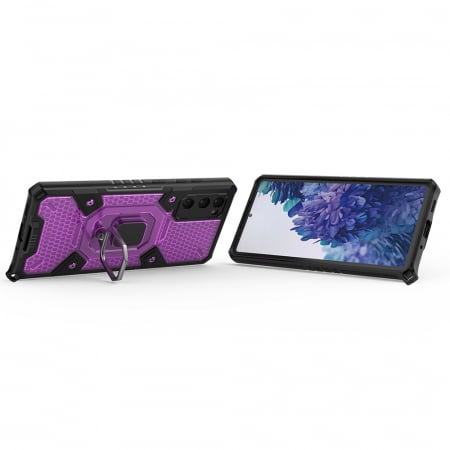 Husa antisoc Samsung Galaxy S20 FE, Honeycomb Armor, Rose Violet [1]