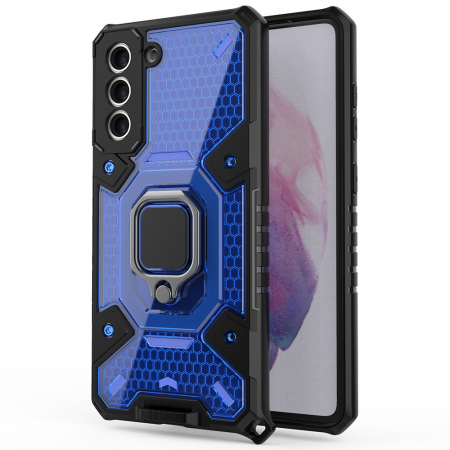 Galaxy S21 Plus - Husa antisoc Samsung Galaxy S21 Plus, Honeycomb Armor, Albastru