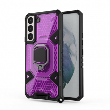 Husa antisoc Samsung Galaxy S22, Honeycomb Armor, Rose Violet [1]