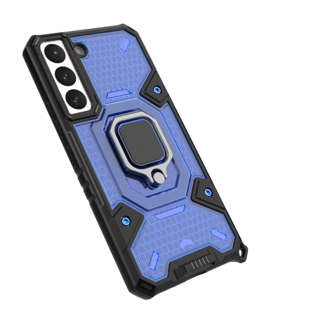 Husa antisoc Samsung Galaxy S22 Plus, Honeycomb Armor, Albastru [3]
