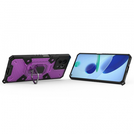 Husa antisoc Xiaomi Mi 11 Lite, Honeycomb Armor, Rose-Violet [1]