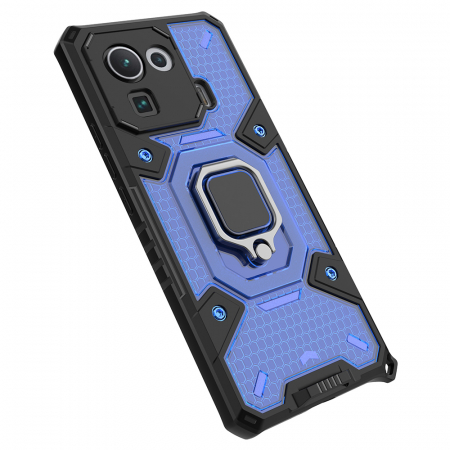 Husa antisoc Xiaomi Mi 11 Pro, Honeycomb Armor, Albastru [2]