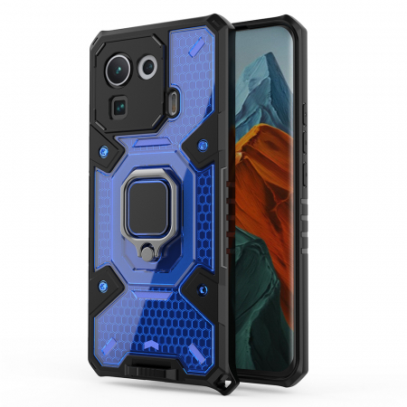 Husa antisoc Xiaomi Mi 11 Pro, Honeycomb Armor, Albastru [1]