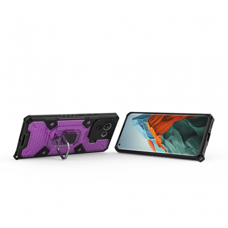 Husa antisoc Xiaomi Mi 11 Pro, Honeycomb Armor, Rose Violet [4]