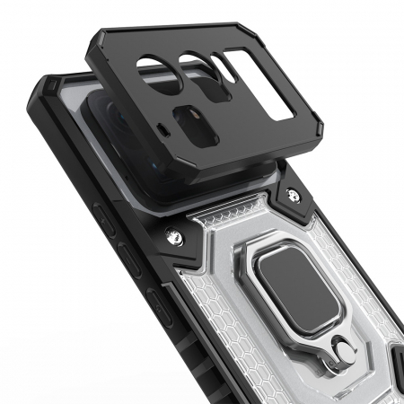 Husa antisoc Xiaomi Mi 11 Ultra, Honeycomb Armor, Negru [2]