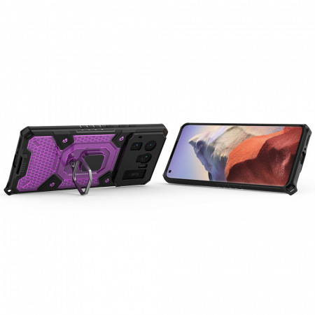 Husa antisoc Xiaomi Mi 11 Ultra, Honeycomb Armor, Rose Violet [1]