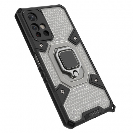 Husa antisoc Xiaomi Poco M4 Pro 5G, Honeycomb Armor, Negru [4]