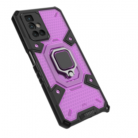 Husa antisoc Xiaomi Redmi 10, Honeycomb Armor, Rose Violet [3]