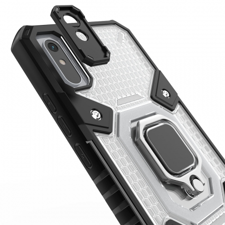 Husa antisoc Xiaomi Redmi 9A, Honeycomb Armor, Negru [5]
