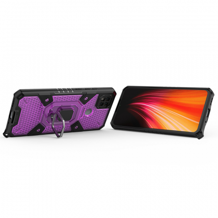 Husa antisoc Xiaomi Redmi 9C, Honeycomb Armor, Rose Violet [1]