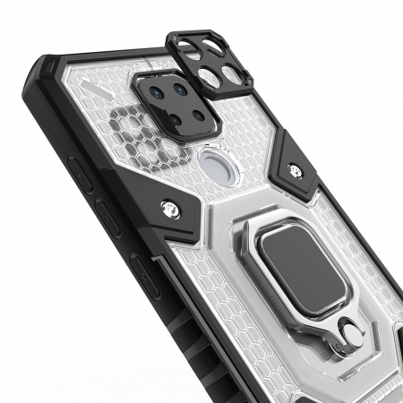 Husa antisoc Xiaomi Redmi Note 9, Honeycomb Armor, Albastru [5]