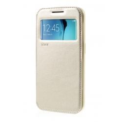 Husa Book View Roar Noble Samsung Galaxy S6 Edge Plus, Gold [0]