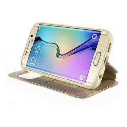 Husa Book View Roar Noble Samsung Galaxy S6 Edge Plus, Gold [2]