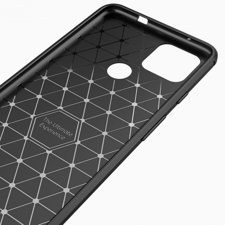Husa Carbon Silicone pentru Google Pixel 4A 5G, Negru [8]