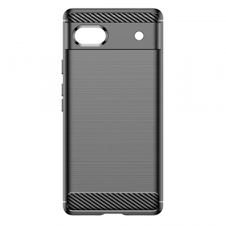 Husa Carbon Silicone pentru Google Pixel 6A, Negru [4]
