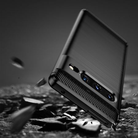 Husa Carbon Silicone pentru Google Pixel 7 Pro, Negru [6]
