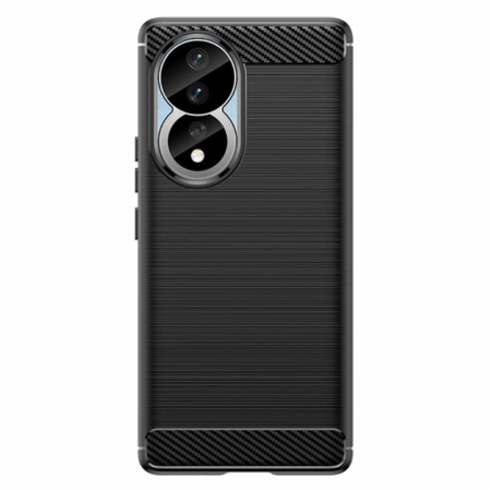 Husa Carbon Silicone pentru Honor 90, Negru [2]