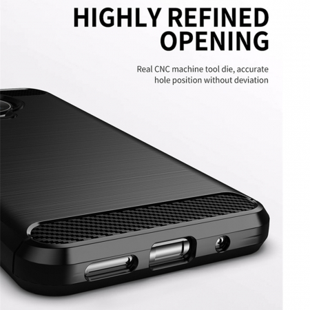 Husa Carbon Silicone pentru Nokia G10 / G20, Negru [3]