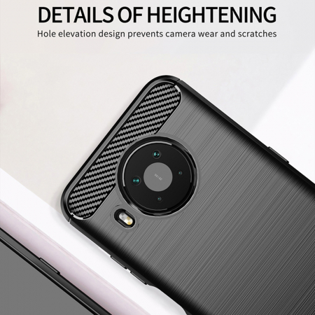 Husa Carbon Silicone pentru Nokia X10 / X20, Negru [5]
