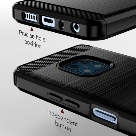 Husa Carbon Silicone pentru Nokia XR20, Negru [3]