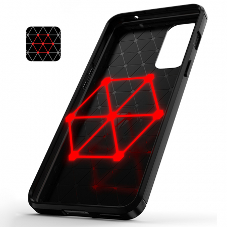 Husa Carbon Silicone pentru OnePlus Nord 2 5G, Negru [5]