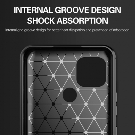 Husa Carbon Silicone pentru Realme C21, Negru [4]