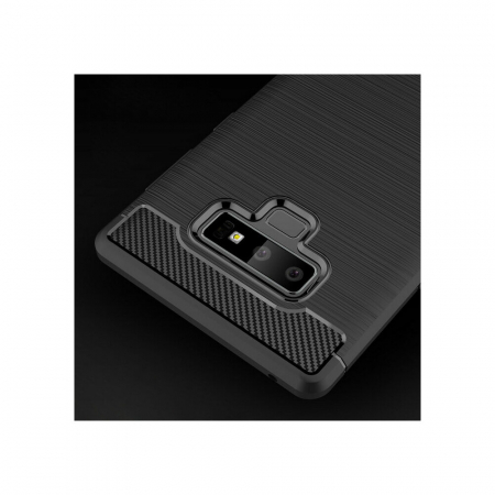 Husa Carbon Silicone pentru Samsung Galaxy Note 9, Negru [2]