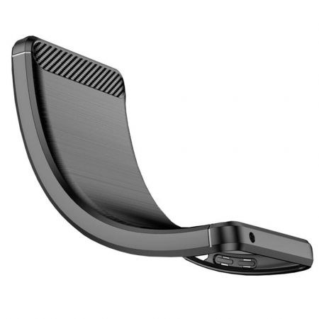 Husa Carbon Silicone pentru Samsung Galaxy S22, Negru [4]