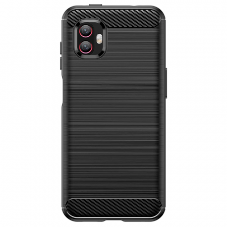 Husa Carbon Silicone pentru Samsung Galaxy Xcover6 Pro, Negru [1]