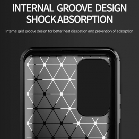 Husa Carbon Silicone pentru Xiaomi Mi 10T / Mi 10T Pro, Negru [2]