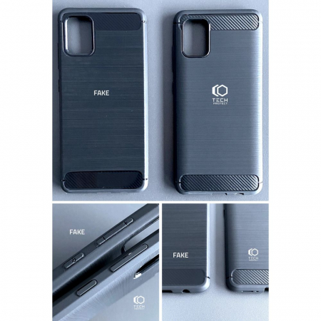 Husa Carbon Silicone pentru Xiaomi Redmi 10, Negru [5]