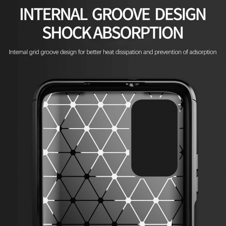 Husa Carbon Silicone pentru Xiaomi Redmi 9T, Negru [5]