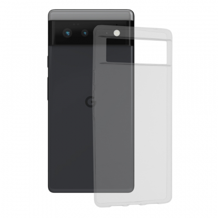 Google - Husa Clear Silicone pentru Google Pixel 6, Transparent