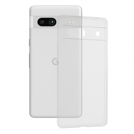 Google - Husa Clear Silicone pentru Google Pixel 7a, Transparent