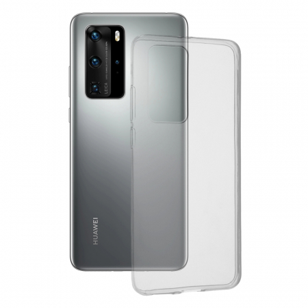 Huawei P40 Pro - Husa Clear Silicone pentru Huawei P40 Pro, Transparent